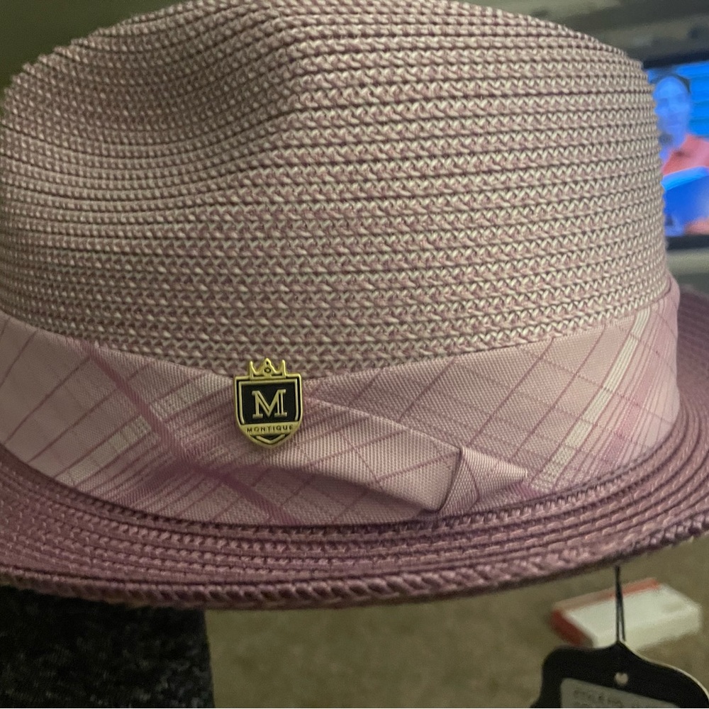Purple fedora hat